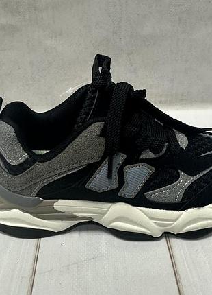 Тканинні дитячі кросівки jong golf сітка 31-38 чорний