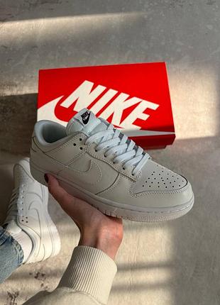 Nike dunk low full white  арт 0174