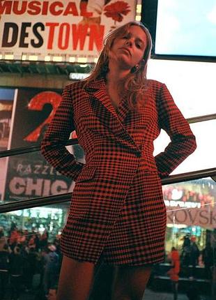 Сукня-комбiнезон zara iз вiзерунком "гусячi лапки"