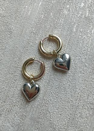Серьги сердочка