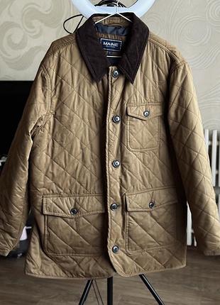 Стьобана подовжена куртка піджак жакет вельвет