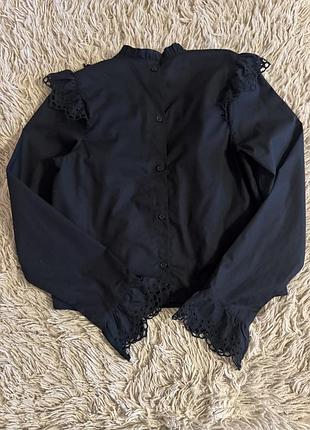 Блуза з оборками h&m 3