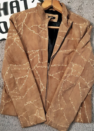 Куртка пиджак натуральный замш