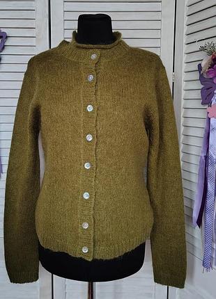 Набір — кофта та жилетка зі змішаного мохеру, оливкового відтінку tesco