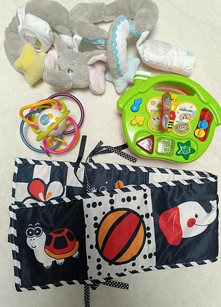 Развивающие игрушки, листик, книжечка (лот)