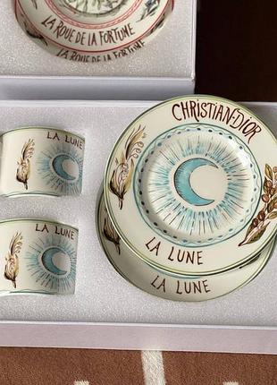 Посуд сервіз чашка тарілка christian dior