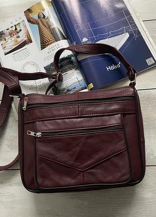 Шкіряна сумка через плече. шкіра натуральна