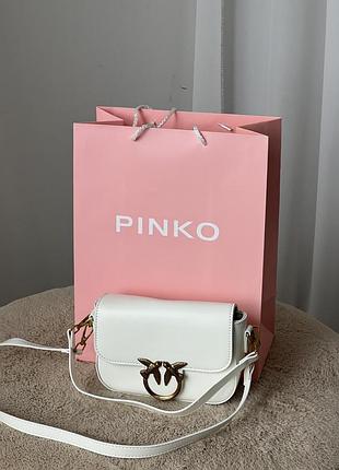 Женская сумка pinko с двумя ремешками | гладкая эко-кожа