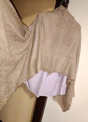 Натуральный шарф тканый