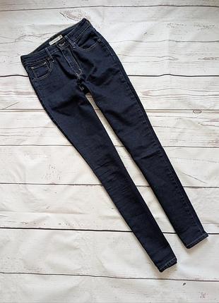 Темно сині джинси,скіні  levis