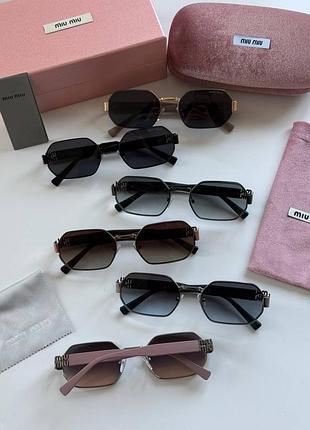 Окуляри miu miu, якість lux 😍 у комплекті (серветка + мішечок + коробочка)