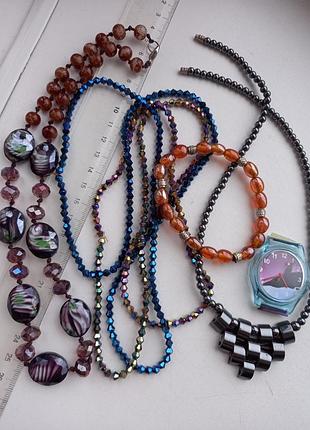 Лот огнеупорных украшений, часы