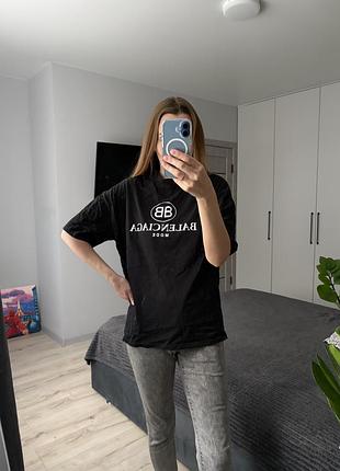 Футболка жіноча чорна хлопкова