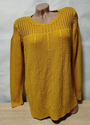 Свитер, рассвет горчичного цвета