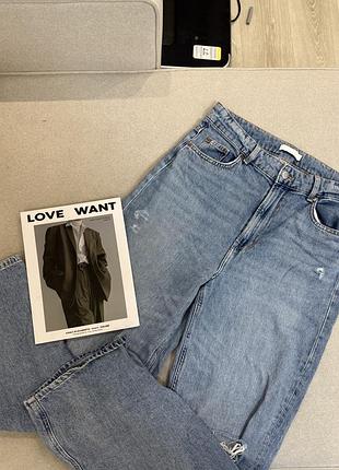 Джинси h&m сині прямі