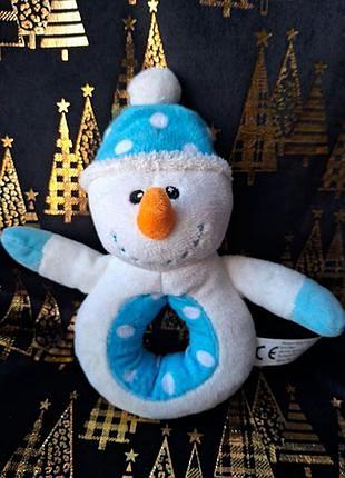 Погремушка снеговик мягкая игрушка