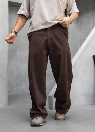 Чоловічі джинси baggy габардинові, джинси багі, вільні та широкі джинси на чоловіка хлопчика