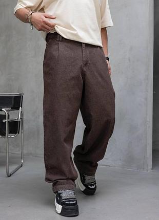 Мужские джинсы baggy габардиновые, джинсы багги, свободные и широкие джинсы на мужчину мальчика