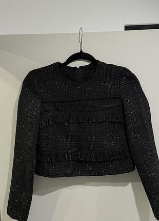 Твідова кофта-жакет guess