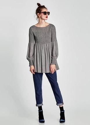 Стильна блузка-туніка від zara