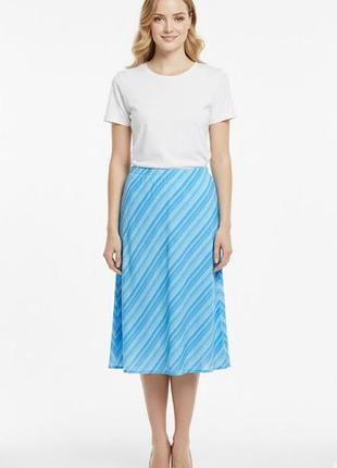 Віскозна блакитна в смужку спідниця дзвіночок bay 12р ml