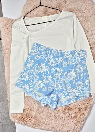 Женские шорты лен коттон вискоза бренда zara