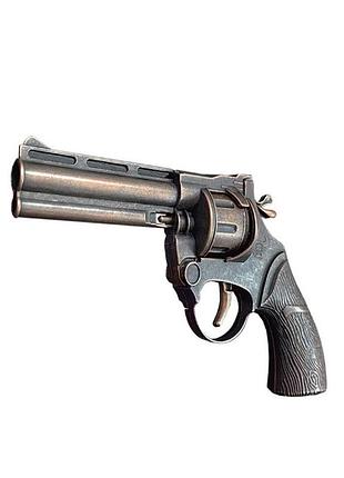 Игрушечный металлический пистолет револьвер с пистонами