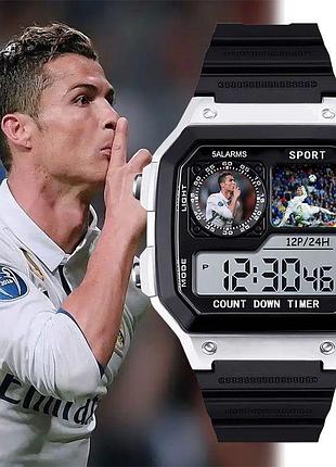 Детские часы кристиано роналдо в подарочной коробке