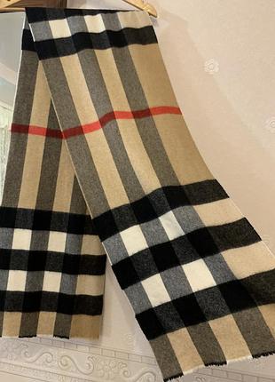 Класичний кашеміровий шарф burberry ( з нюансами)