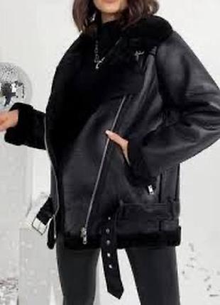 Дубленка авиатор topshop