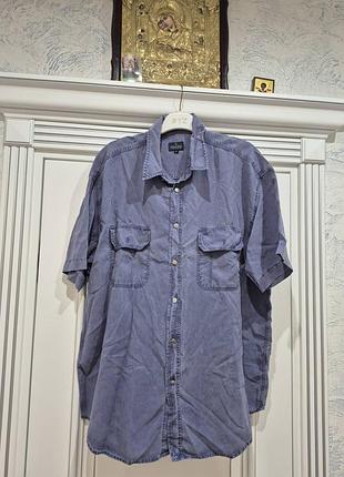 Фирменная мужская рубашка из шелка