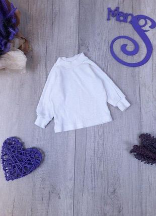 Гольф для новорожденной девочки белый размер 62 (0-3 месяца)