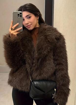 Жіноча шуба коротка автоледі
