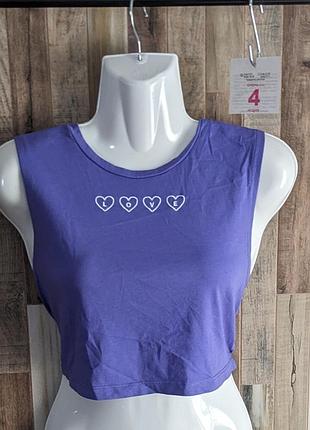 Бузковий топ бавовняний s m