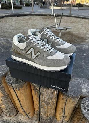 Кроссовки new balance 574 х stone island (olive)