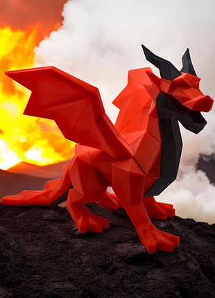 3д игрушка конструктор на магнитах в виде дракона , игрушка головоломка , конструктор дракона , 3д печать , 3д игрушка