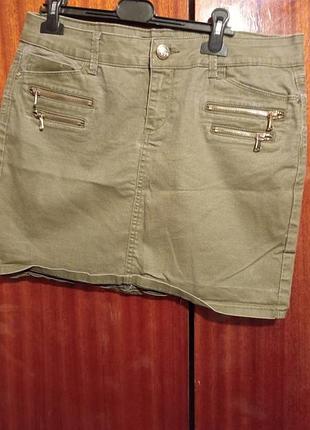 Коротка джинсова спідниця емка