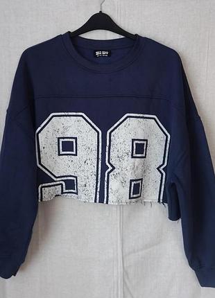 Свитшот укороченный утепленный оверсайз f&amp;f оз. 50-52