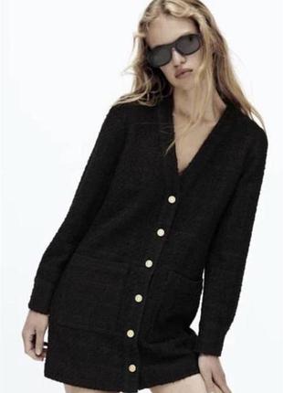 Твідова тепла сукня плаття zara