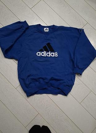 Оригінальний вінтажний світшот adidas худі адідас оверсайз кофта чоловіча адідас
