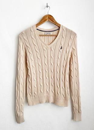 Жіночий светр в коси us polo assn, polo ralph lauren