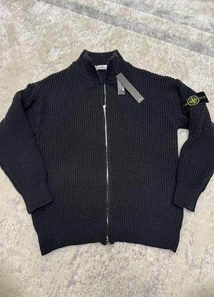 ⚫️ кардиган stone island full-zip knit (black)