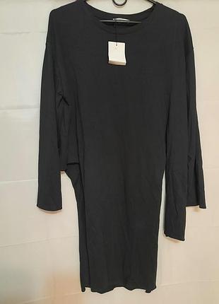 Футболка сукня з цікавим кроєм, асиметрією, розмір м