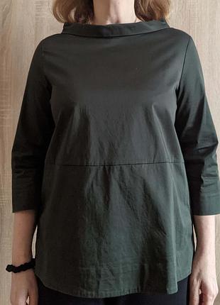 Блуза cos темно-зеленого кольору, р. m,l