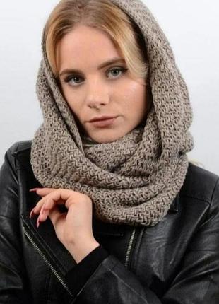 Шарф-снуд хомут вязаный topshop 46x 196