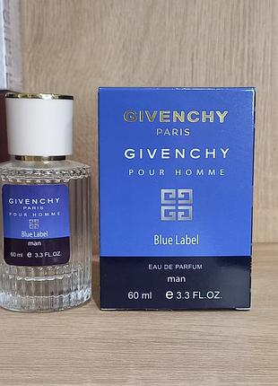 Парфуми чоловічі givenchy pour homme blue label 60 мл