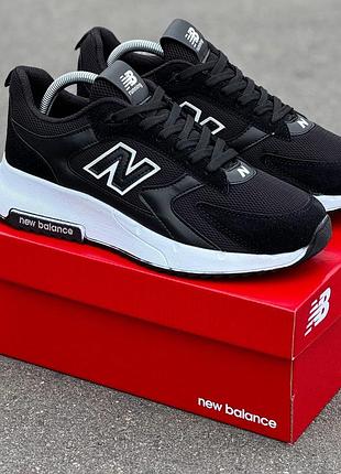 Кроссовки new balance black white (черно/белые)