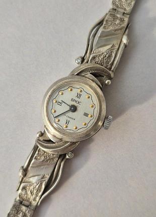 Винтажные женские часы "брюс" серебро 925пр.