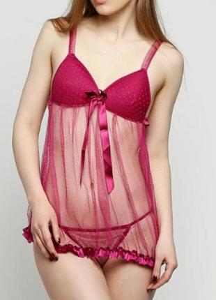 Пенюар прозрачный размер м