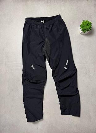 Штани мембранні водонепроникні трекінгові loffler gore-tex оригінал чорні чоловічі нейлонові тактичні трекінгові